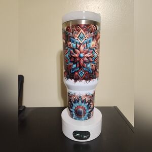 Turquoise Aztec 40oz Tumbler